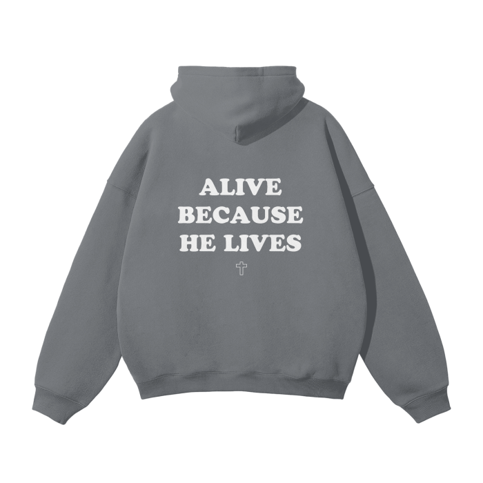 "Alive because he lives" Hoodie